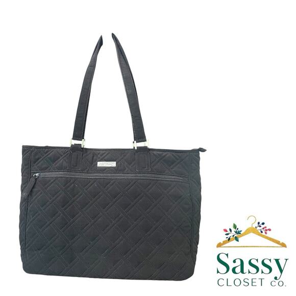 VERA BRADLEY Statement Tote – Quilted Laptop Sleeve, Travel-Ready, OS, EUC - Picture 1 of 10